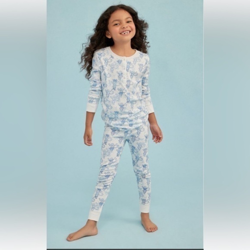 Blue Floral Kids Pajamas